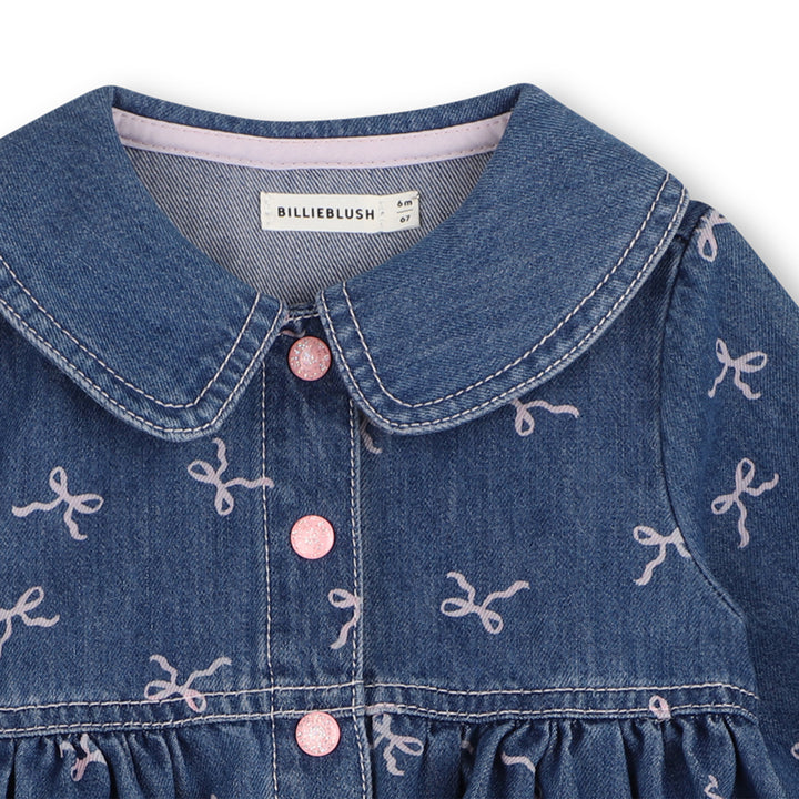 Billieblush Baby Girls Denim Bow Dress