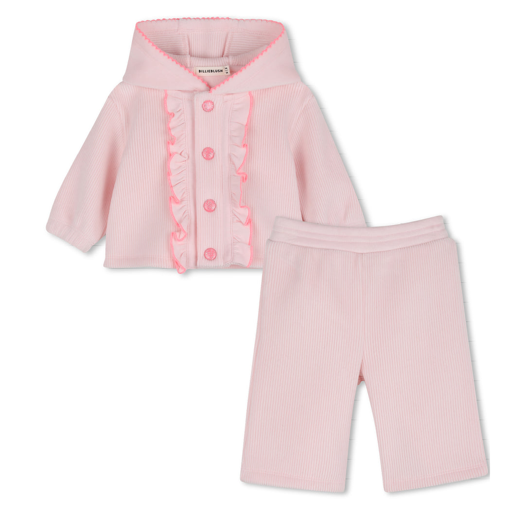Billieblush Baby Girls Pink Velvet Ensemble