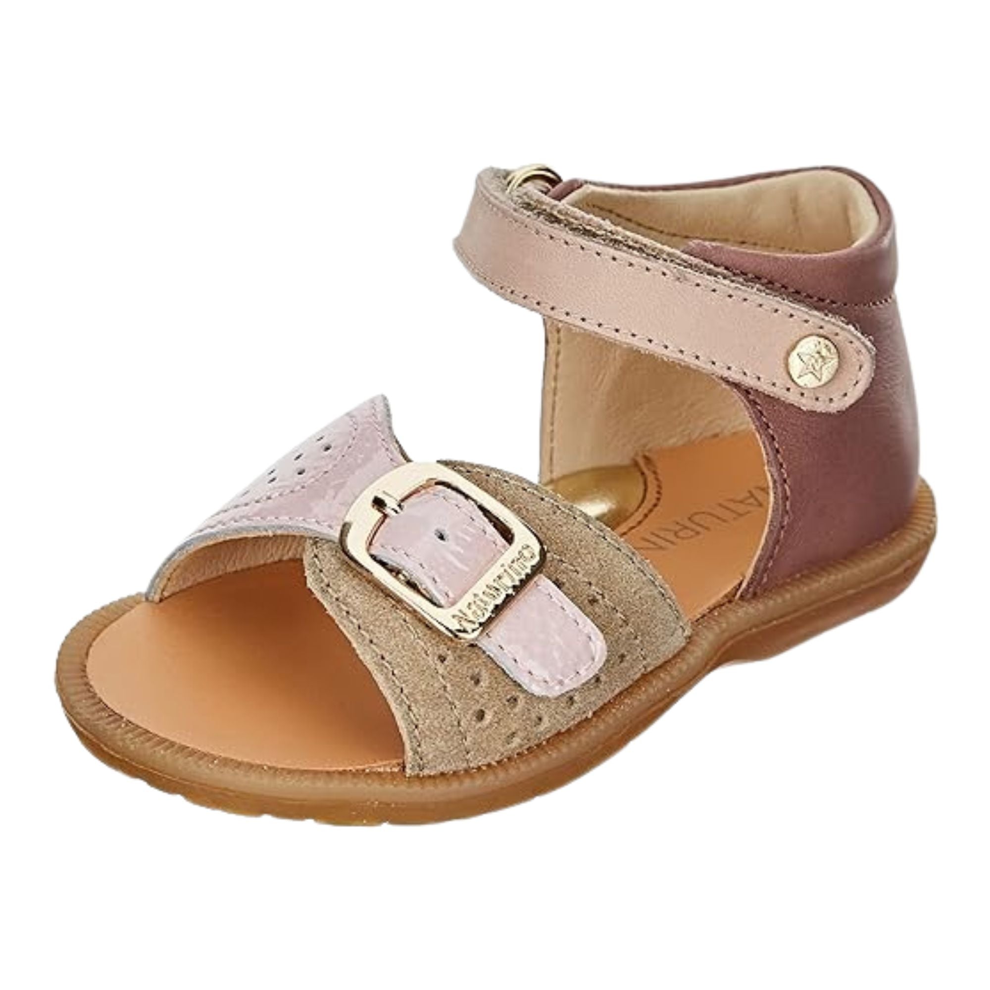 Naturino Baby Girls Jead Pink Sandals