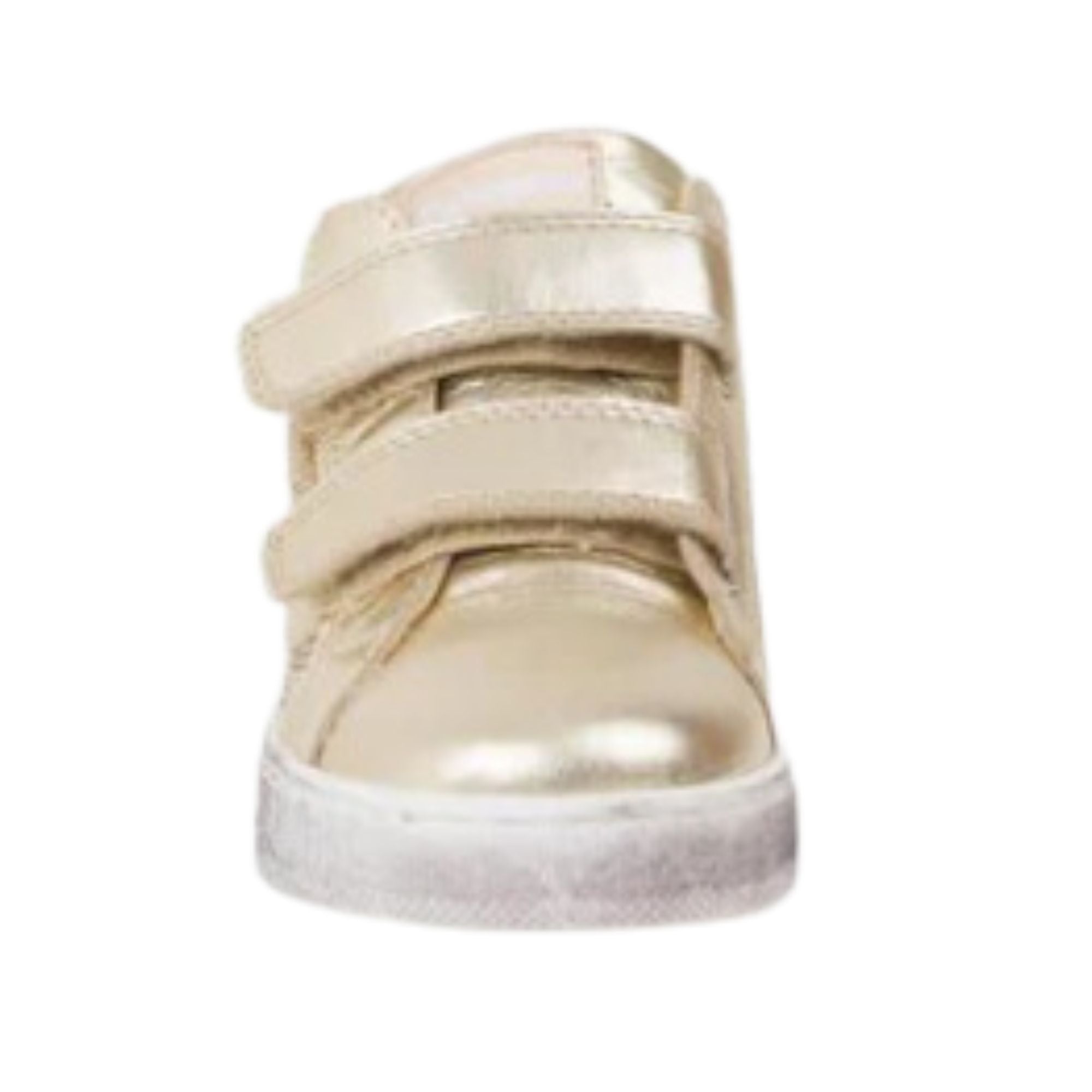 Naturino Baby Girls Maya Laminato Gold Sneakers