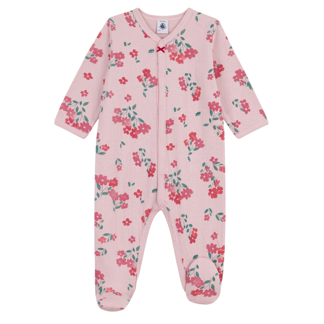 Petit Bateau Baby Girls Floral Print Pyjama