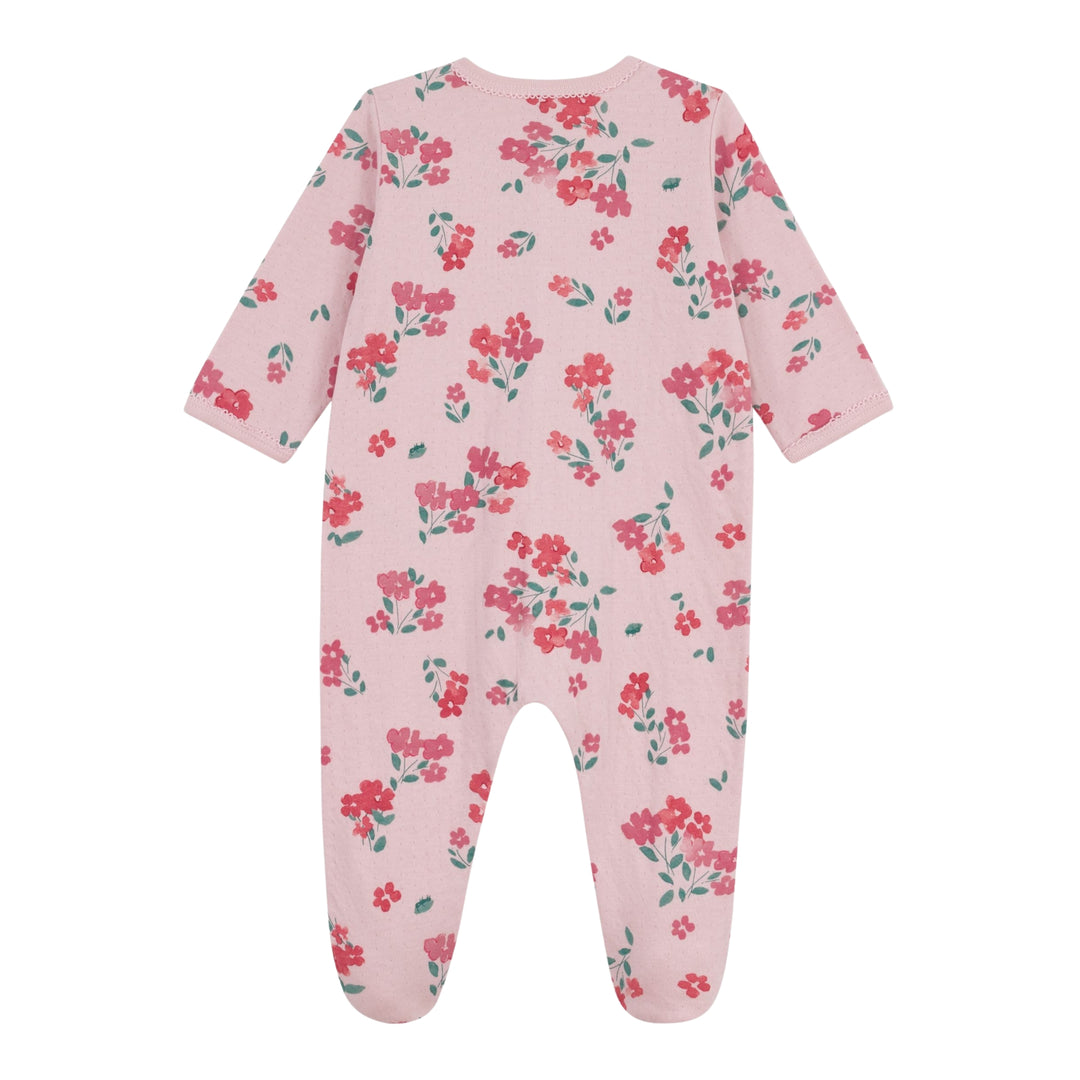 Petit Bateau Baby Girls Floral Print Pyjama