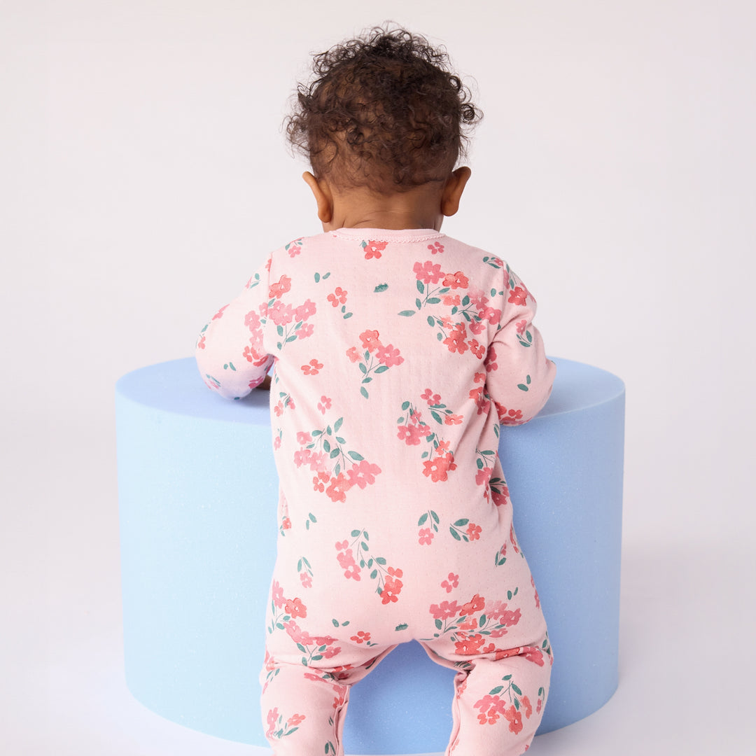 Petit Bateau Baby Girls Floral Print Pyjama