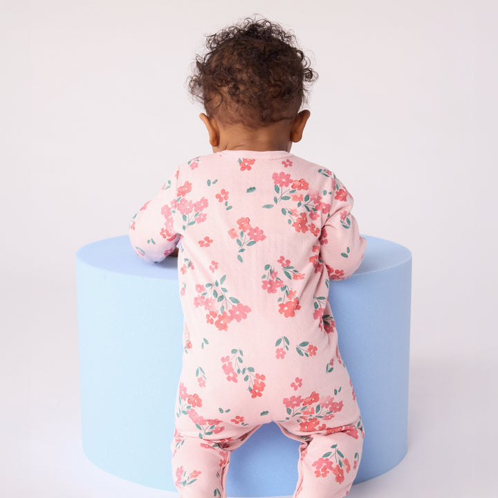 Petit Bateau Baby Girls Floral Print Pyjama