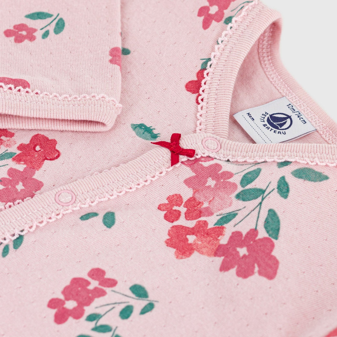 Petit Bateau Baby Girls Floral Print Pyjama