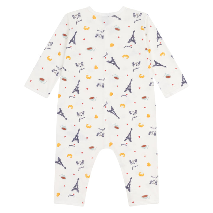 Petit Bateau Baby Paris Print Footless Pyjama