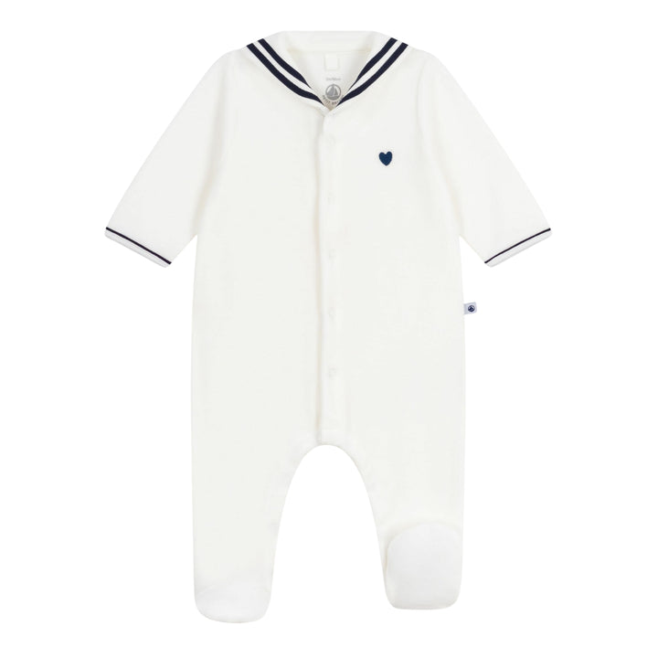 Petit Bateau Baby Boys Sailor Velour Pyjama