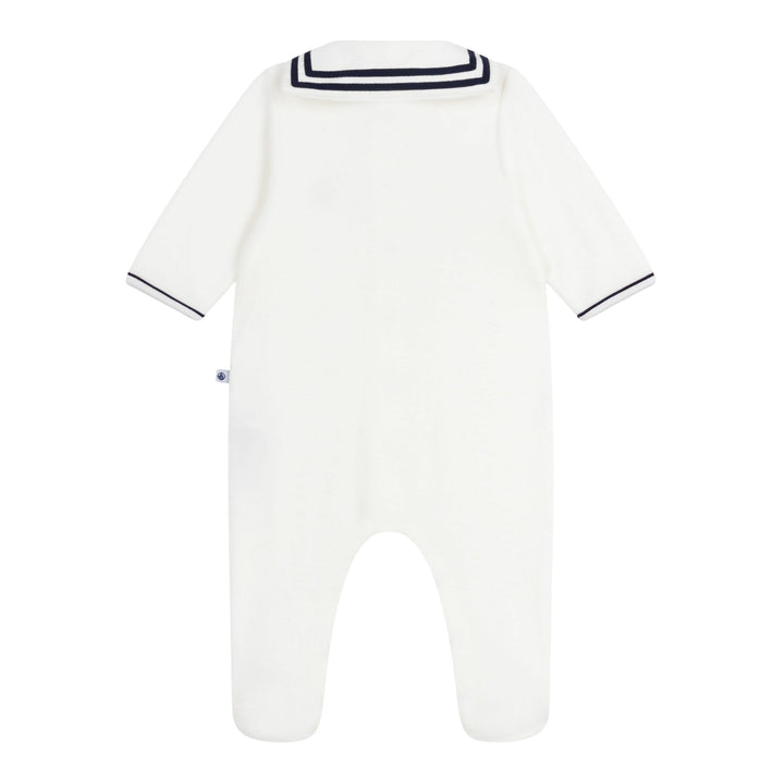 Petit Bateau Baby Boys Sailor Velour Pyjama