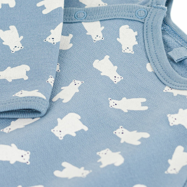 Petit Bateau Baby Boys Blue Polar Bears Pyjama