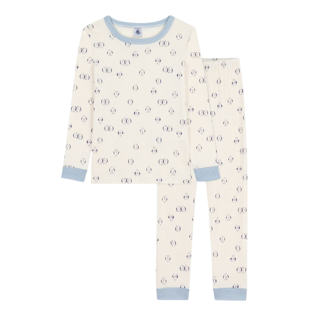 Petit Bateau White Penguin Pyjamas
