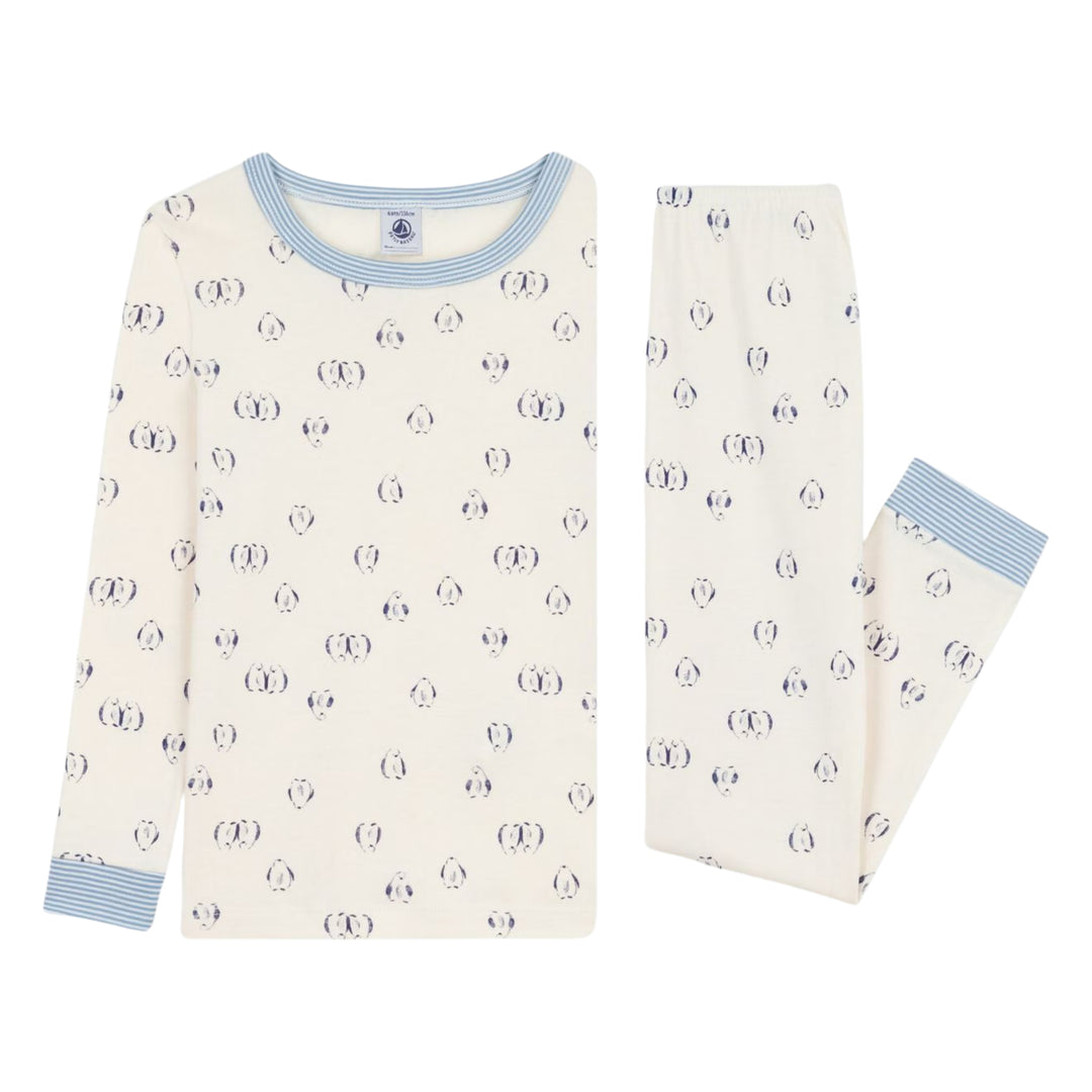 Petit Bateau White Penguin Pyjamas