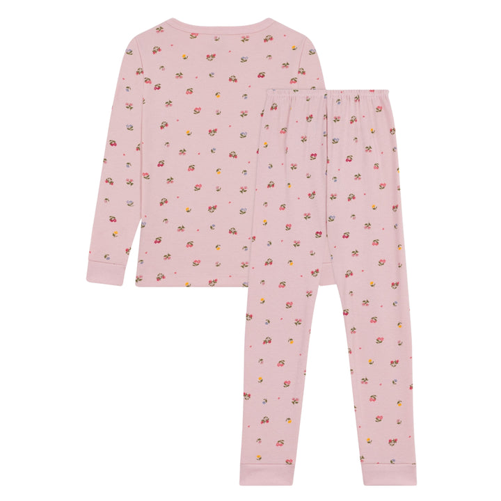 Petit Bateau Pink Flower Print Pyjamas