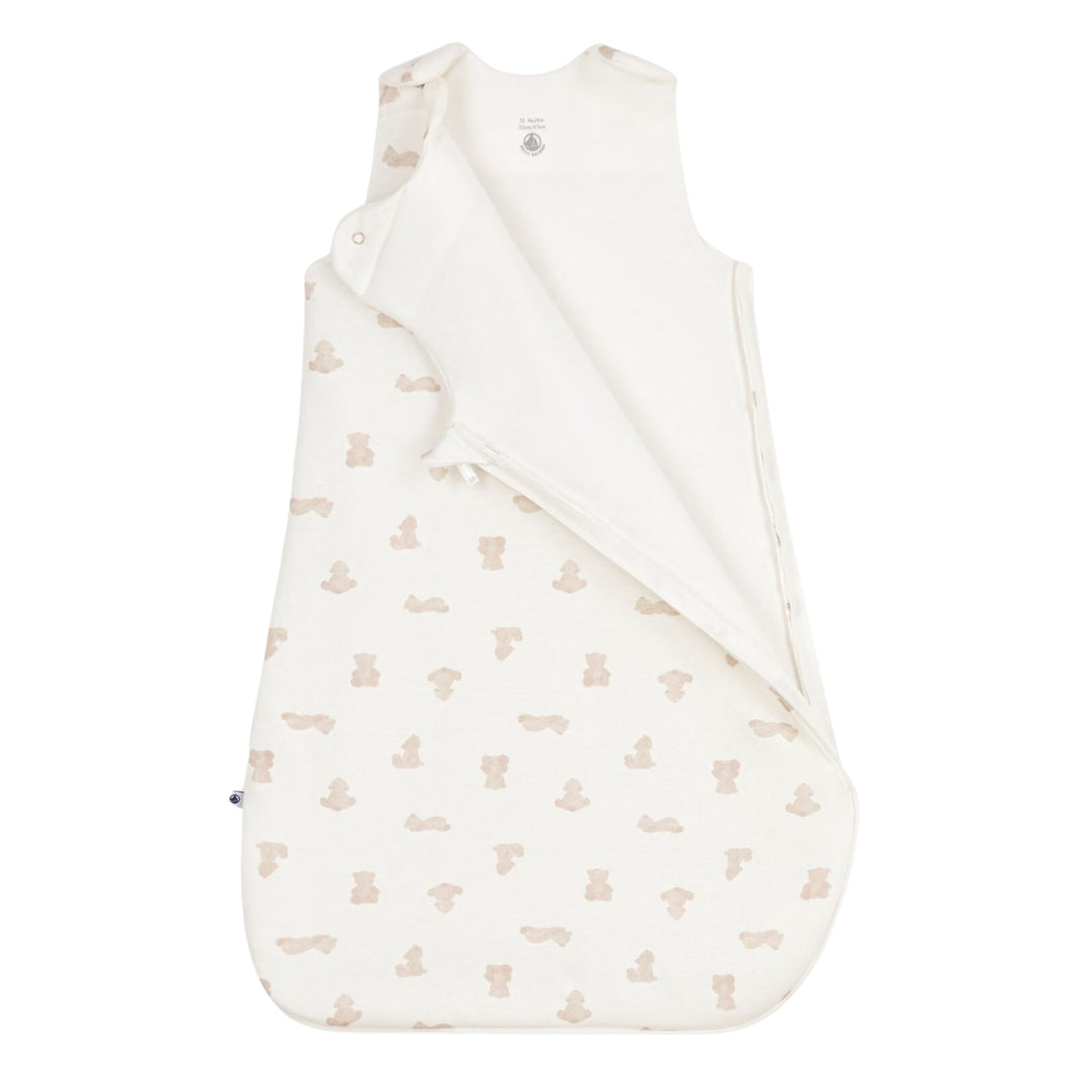 Petit Bateau Baby Ivory Teddy Bear Sleeping Bag