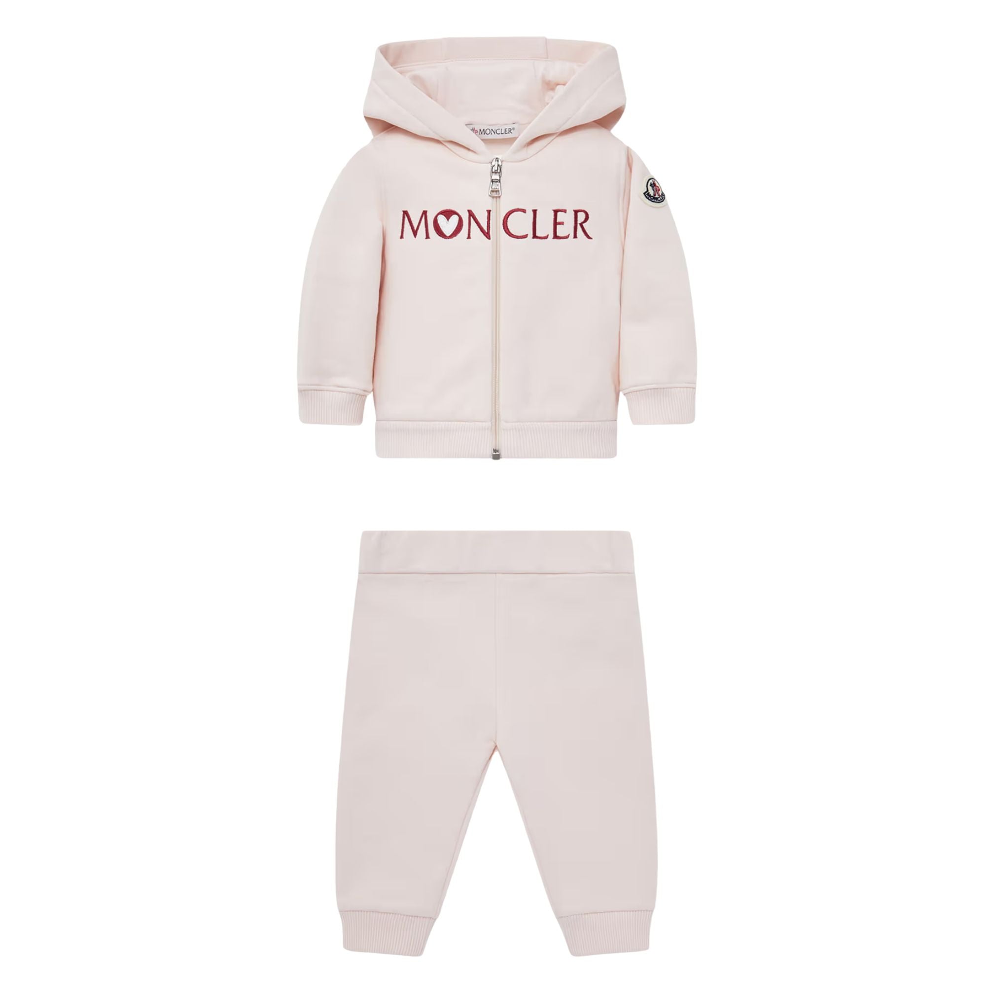 Moncler Baby Girls Embroidered Heart Logo Ensemble – Kid Biz