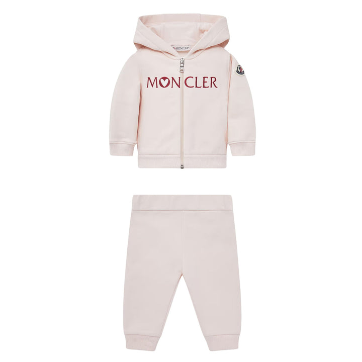 Moncler Baby Girls Embroidered Heart Logo Ensemble