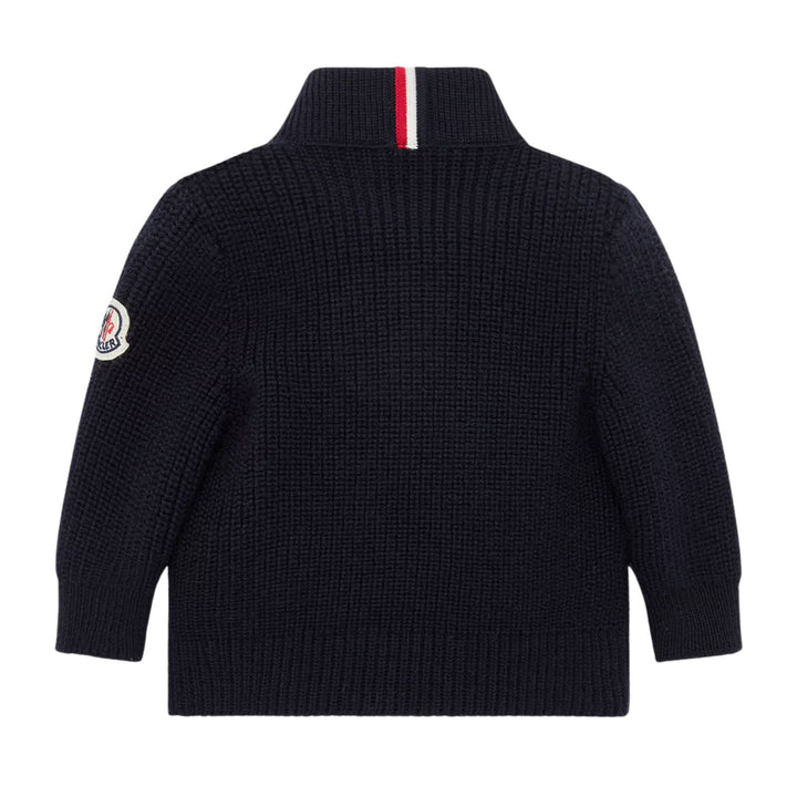 Moncler Baby Boys Navy Padded Wool Jacket