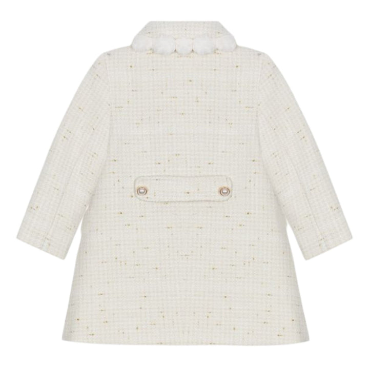 Patachou Ecru Tweed Coat