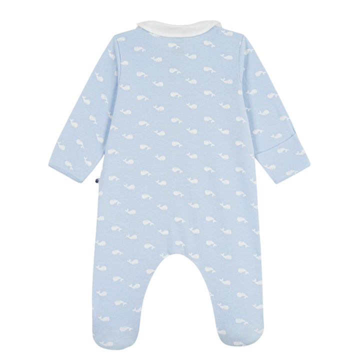 Petit Bateau Baby Boys Whale Blue Pyjama