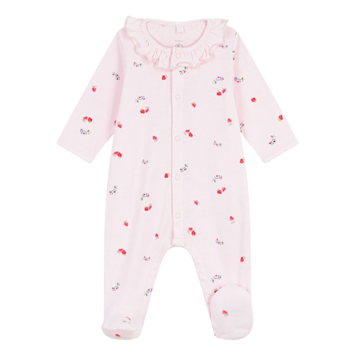 Petit Bateau Baby Girls Floral Pink Pyjama