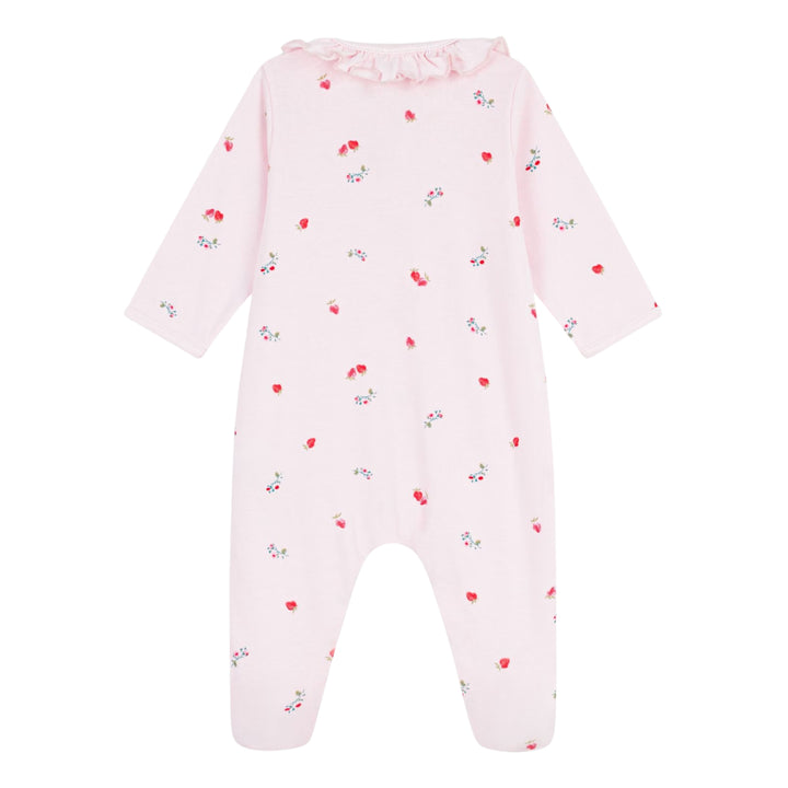 Petit Bateau Baby Girls Floral Pink Pyjama