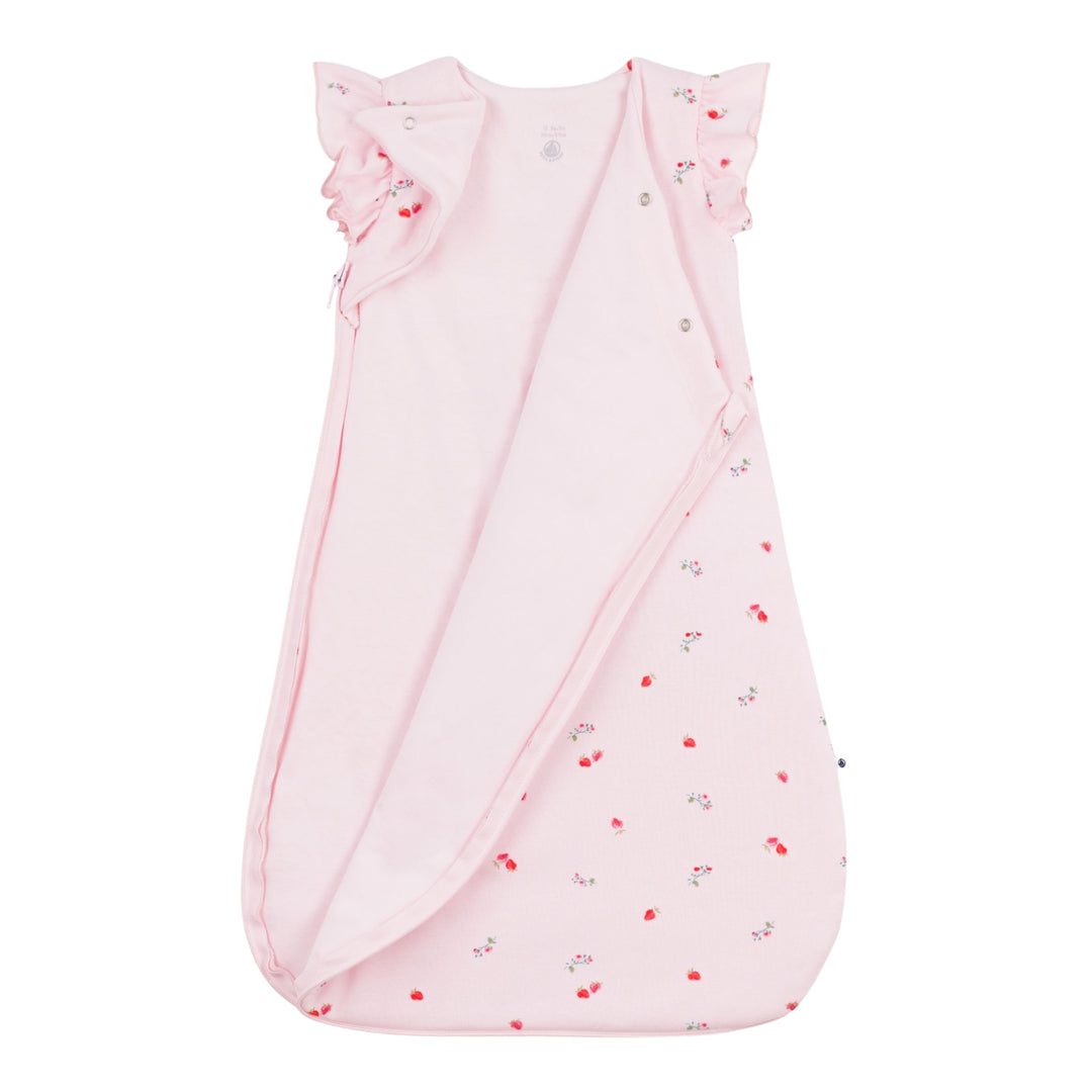 Petit Bateau Baby Girls Floral Pink Sleeping Bag