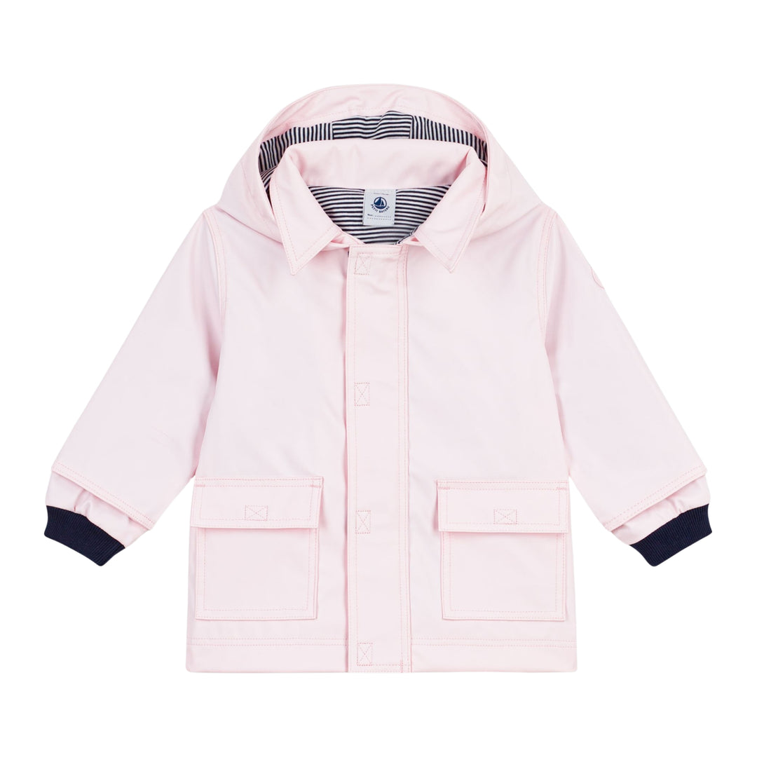 Petit Bateau Baby Girls Pink Raincoat