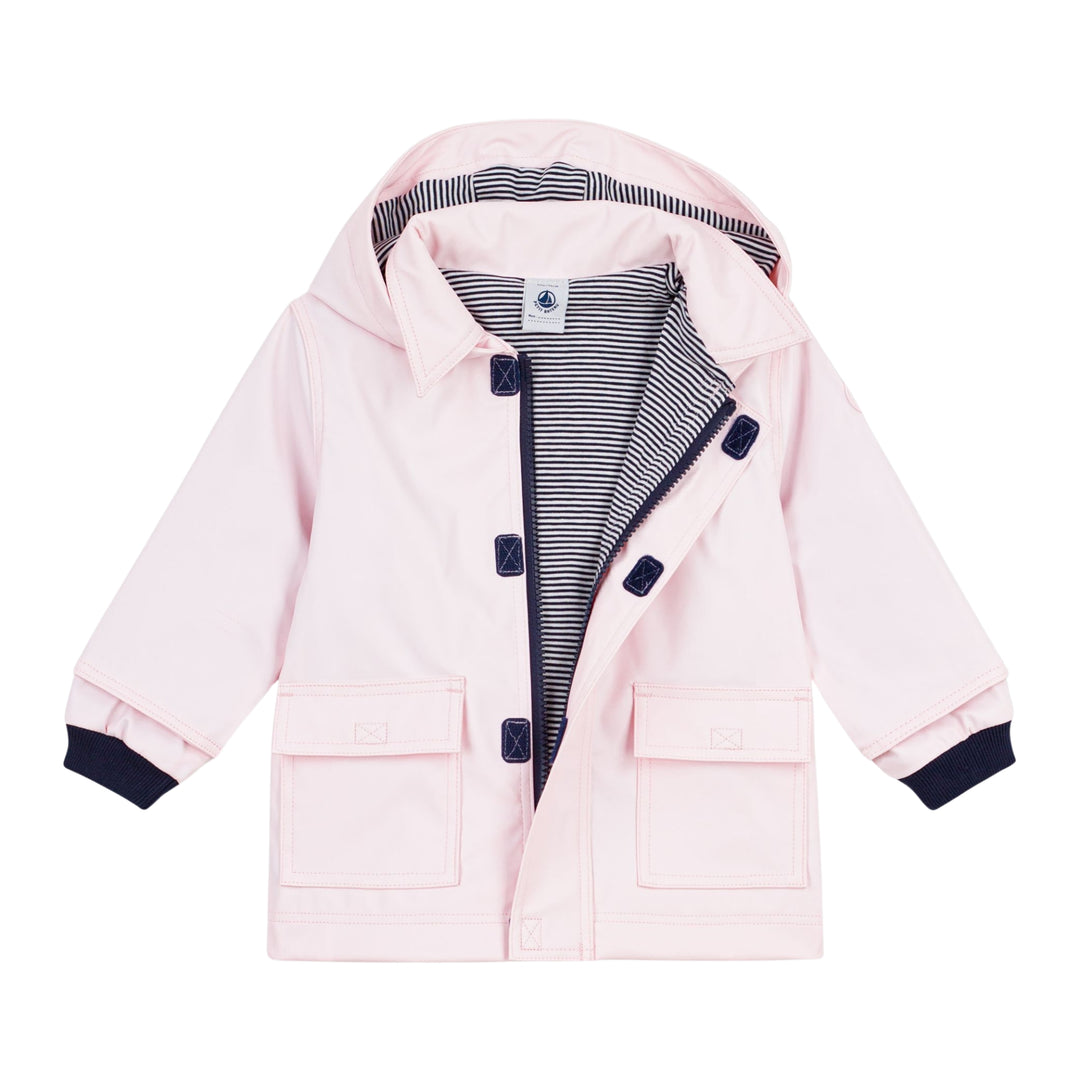 Petit Bateau Baby Girls Pink Raincoat