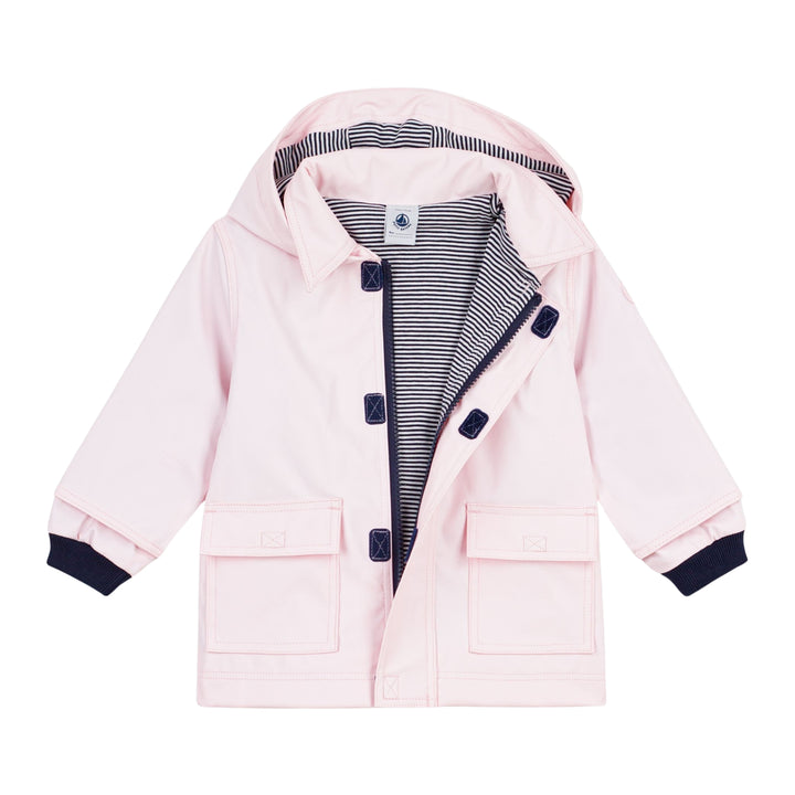 Petit Bateau Baby Girls Pink Raincoat