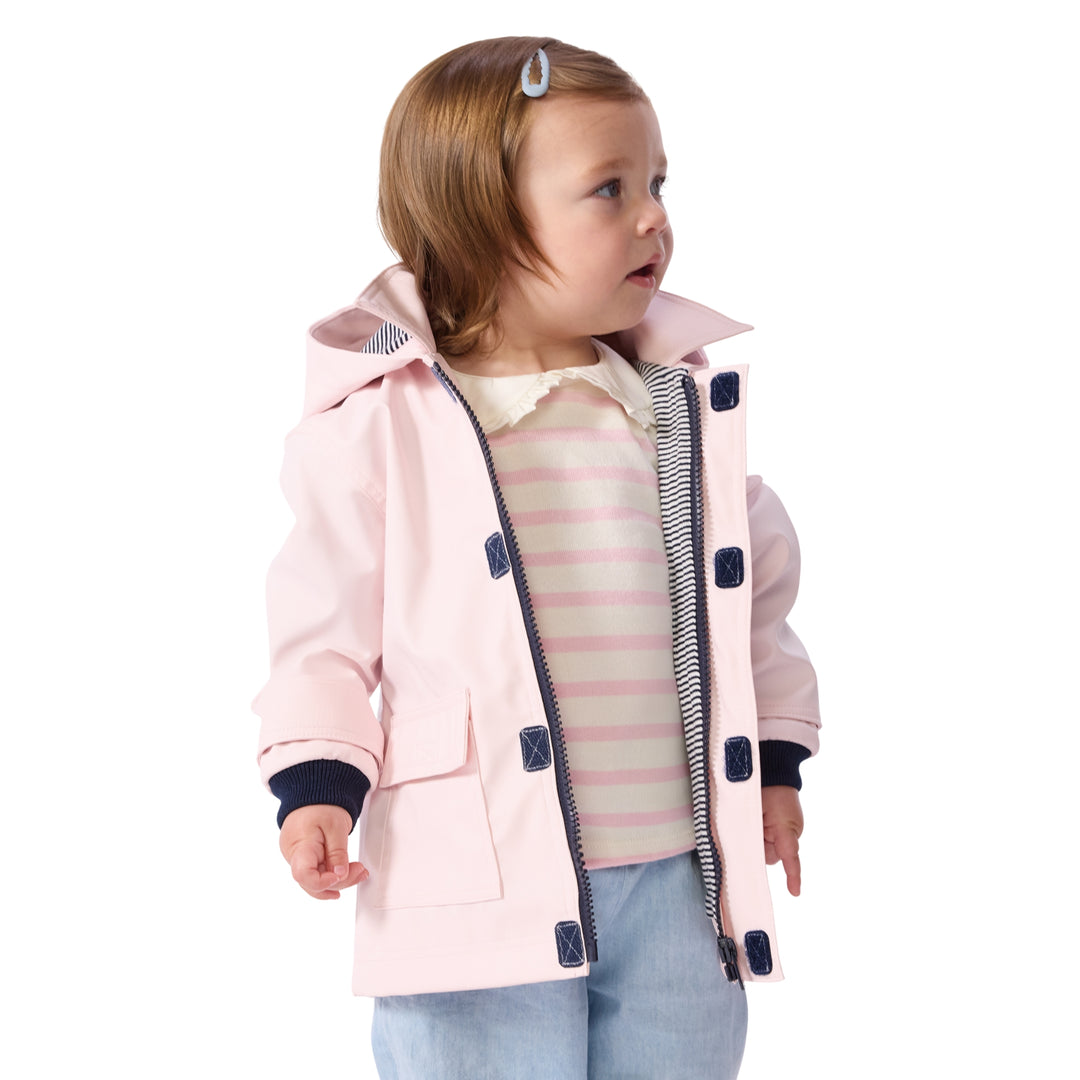 Petit Bateau Baby Girls Pink Raincoat