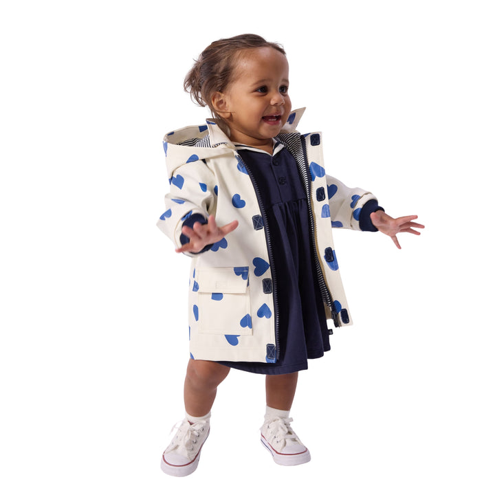 Petit Bateau Baby Girls Ivory Raincoat