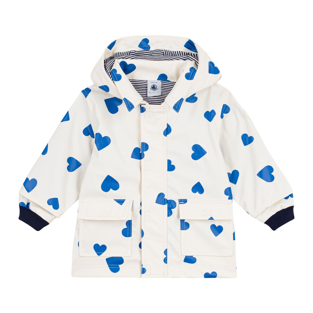 Petit Bateau Baby Girls Ivory Raincoat