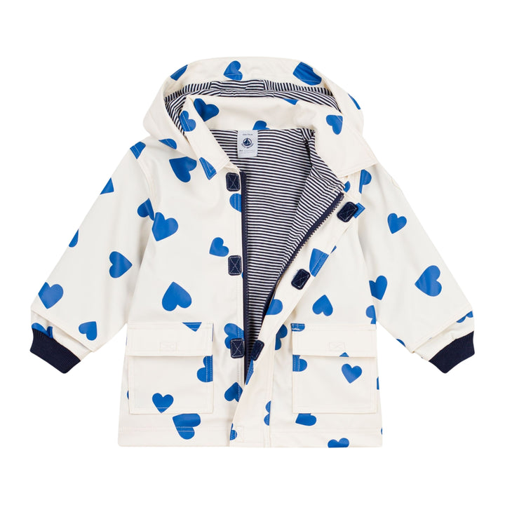 Petit Bateau Baby Girls Ivory Raincoat