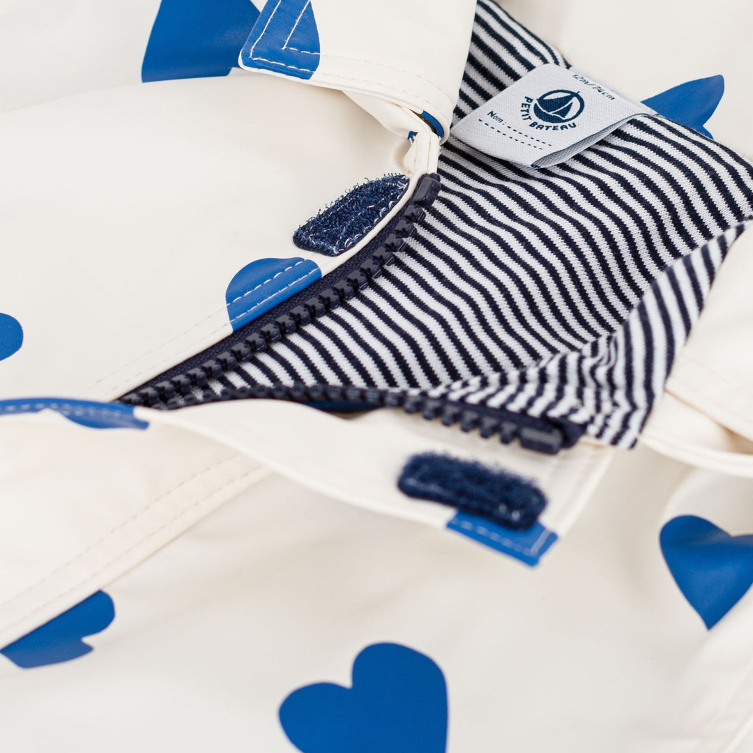 Petit Bateau Baby Girls Ivory Raincoat
