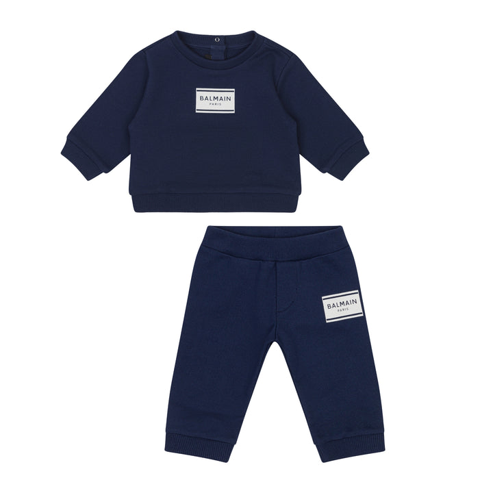 Balmain Baby Boys Navy Sweatsuit