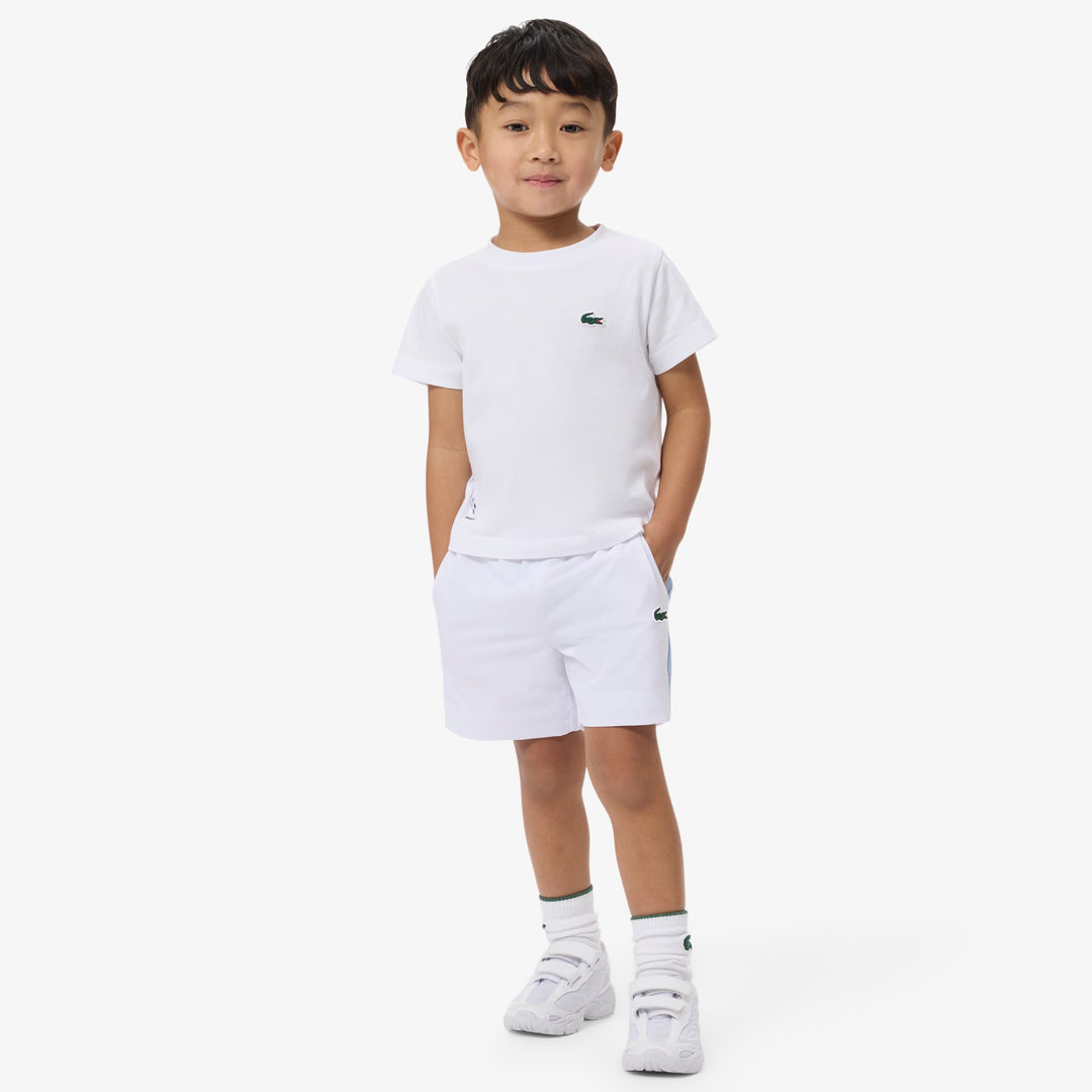 Lacoste Diamond Taffeta White Sport Shorts
