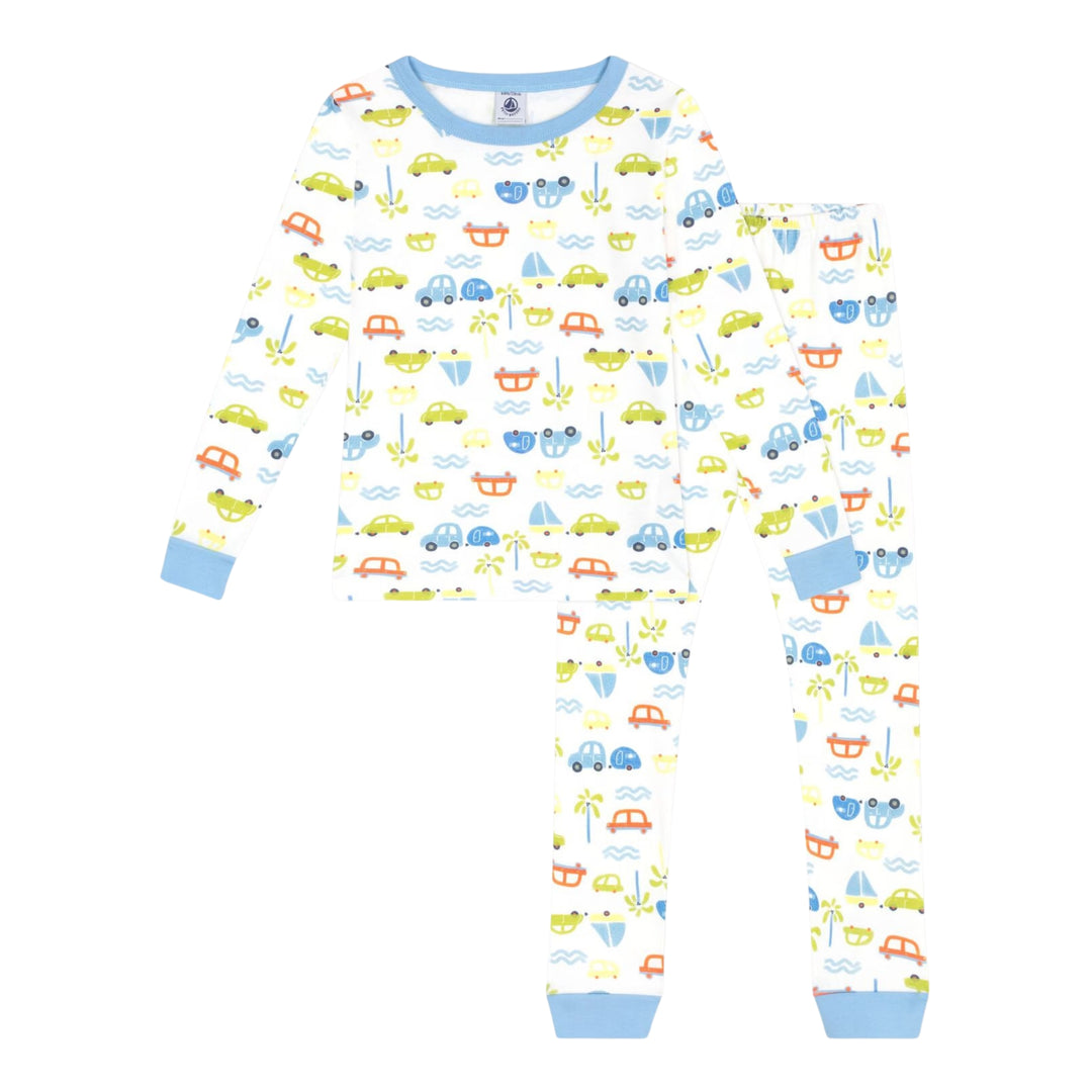 Petit Bateau Car Print Pyjamas