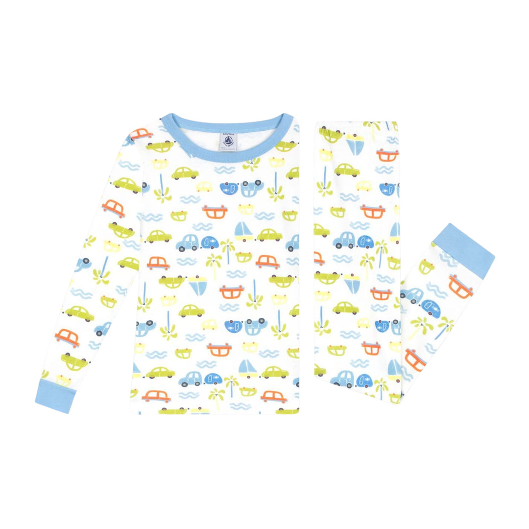 Petit Bateau Car Print Pyjamas