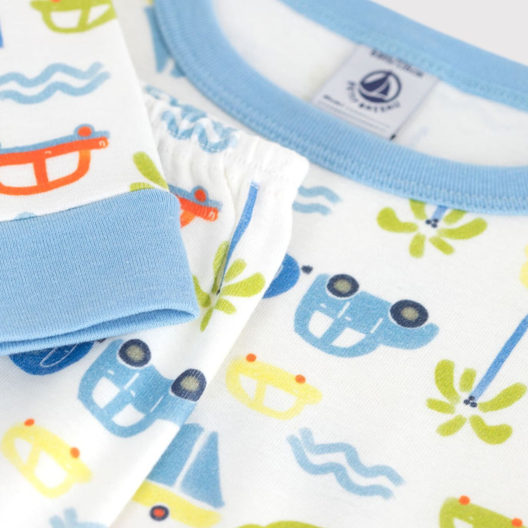 Petit Bateau Car Print Pyjamas