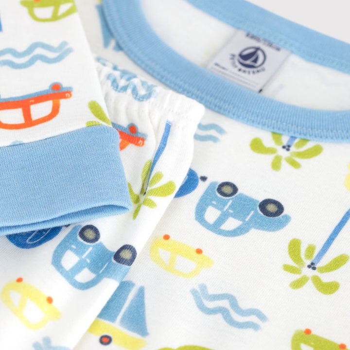 Petit Bateau Car Print Pyjamas