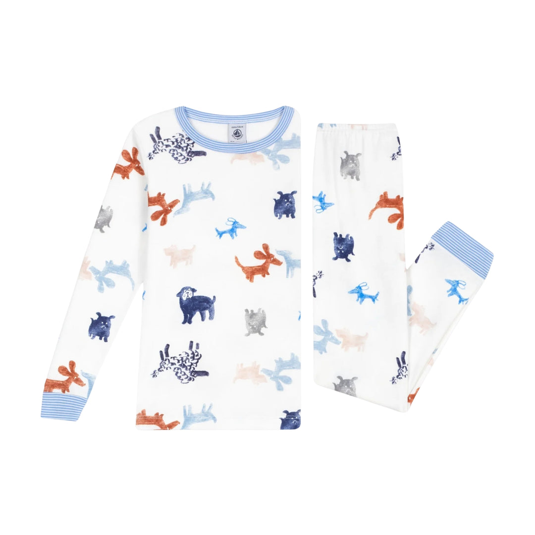 Petit Bateau Dog Print Pyjamas