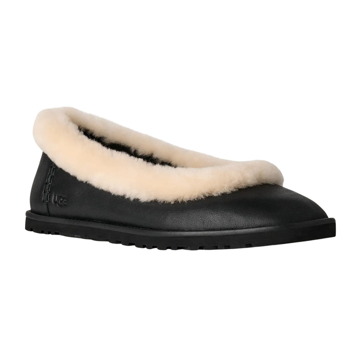 UGG Womens Zora Leather Ballet Flat
