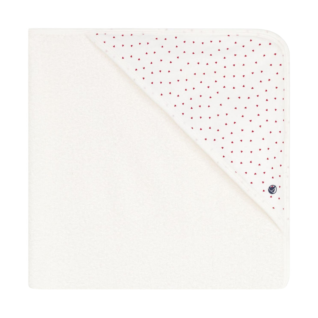 Petit Bateau Baby Hearts Towel