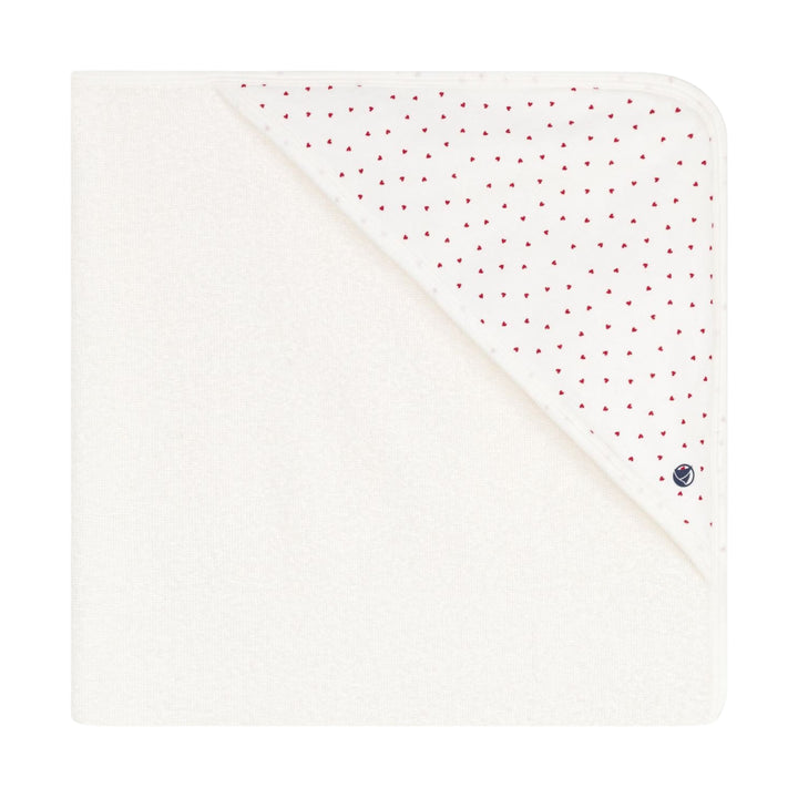 Petit Bateau Baby Hearts Towel