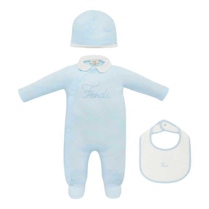 Fendi Baby Boys Blue Pyjama Ensemble