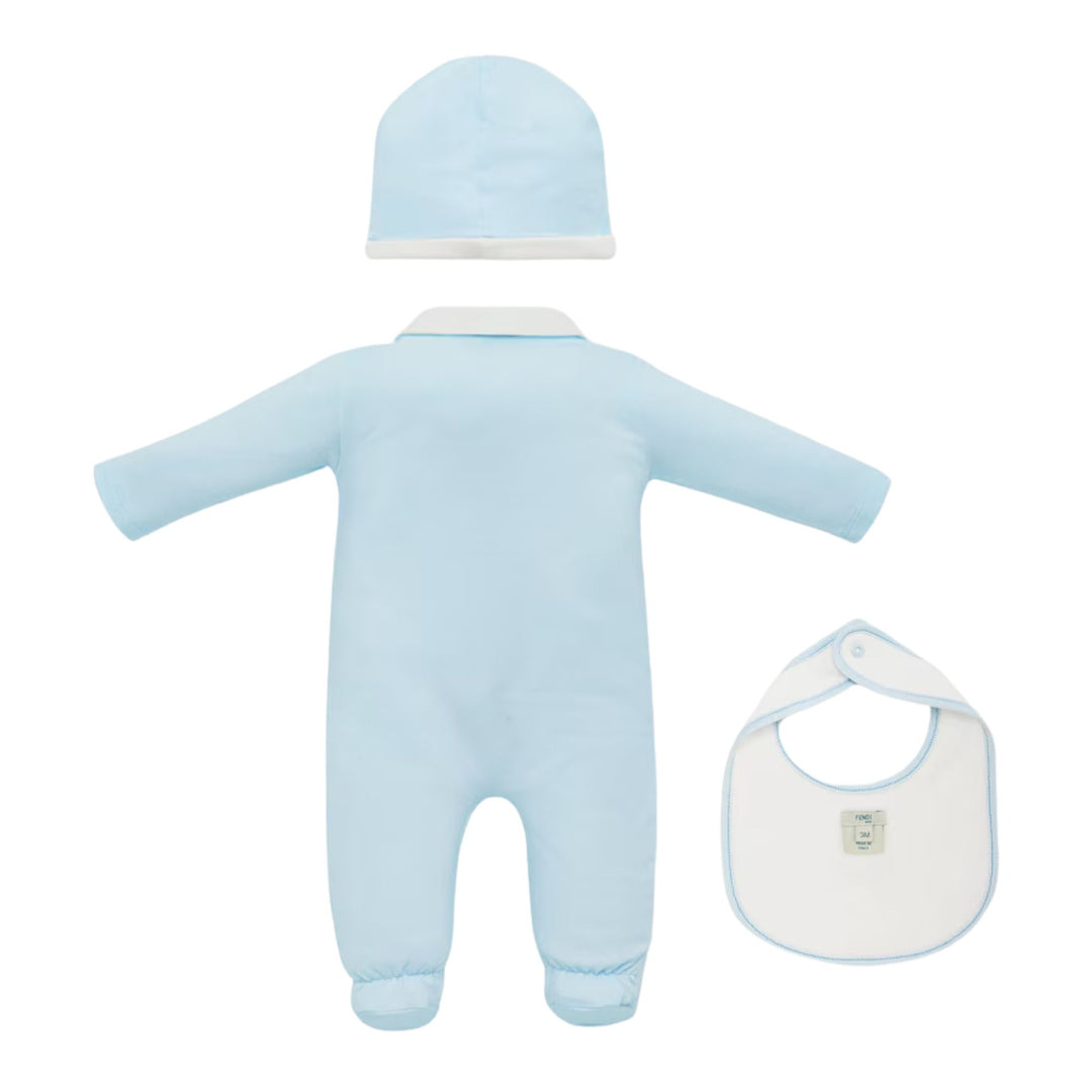 Fendi Baby Boys Blue Pyjama Ensemble