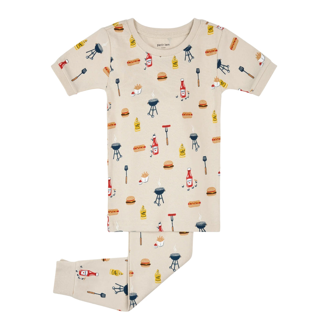 Petit Lem Summer BBQ PJ Set