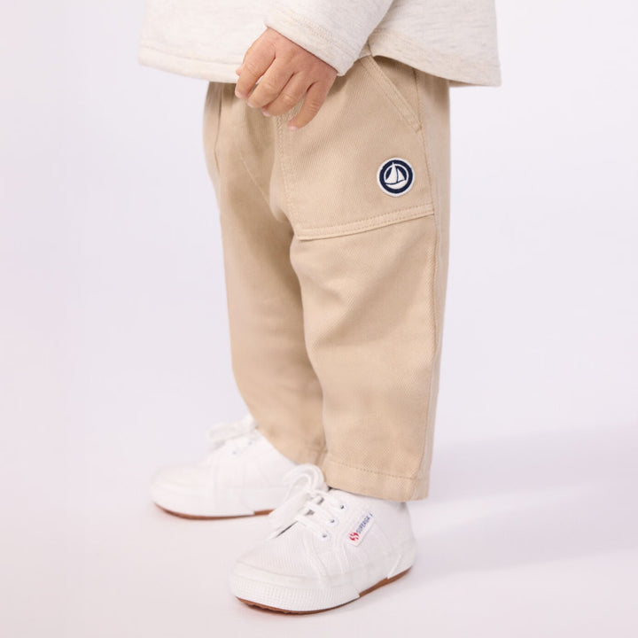 Petit Bateau Baby Boys Beige Pants