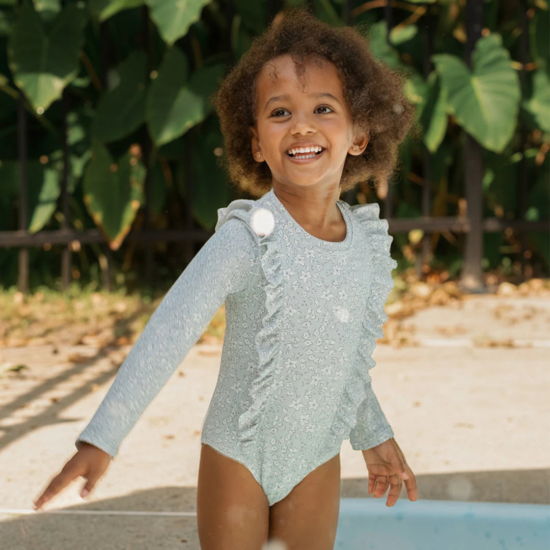 Petit Lem Vintage Flowers Swimsuit