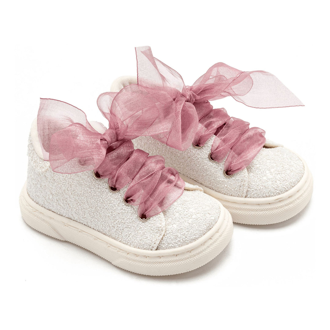 Baby Walker Baby Girls Glitter Organza Sneakers
