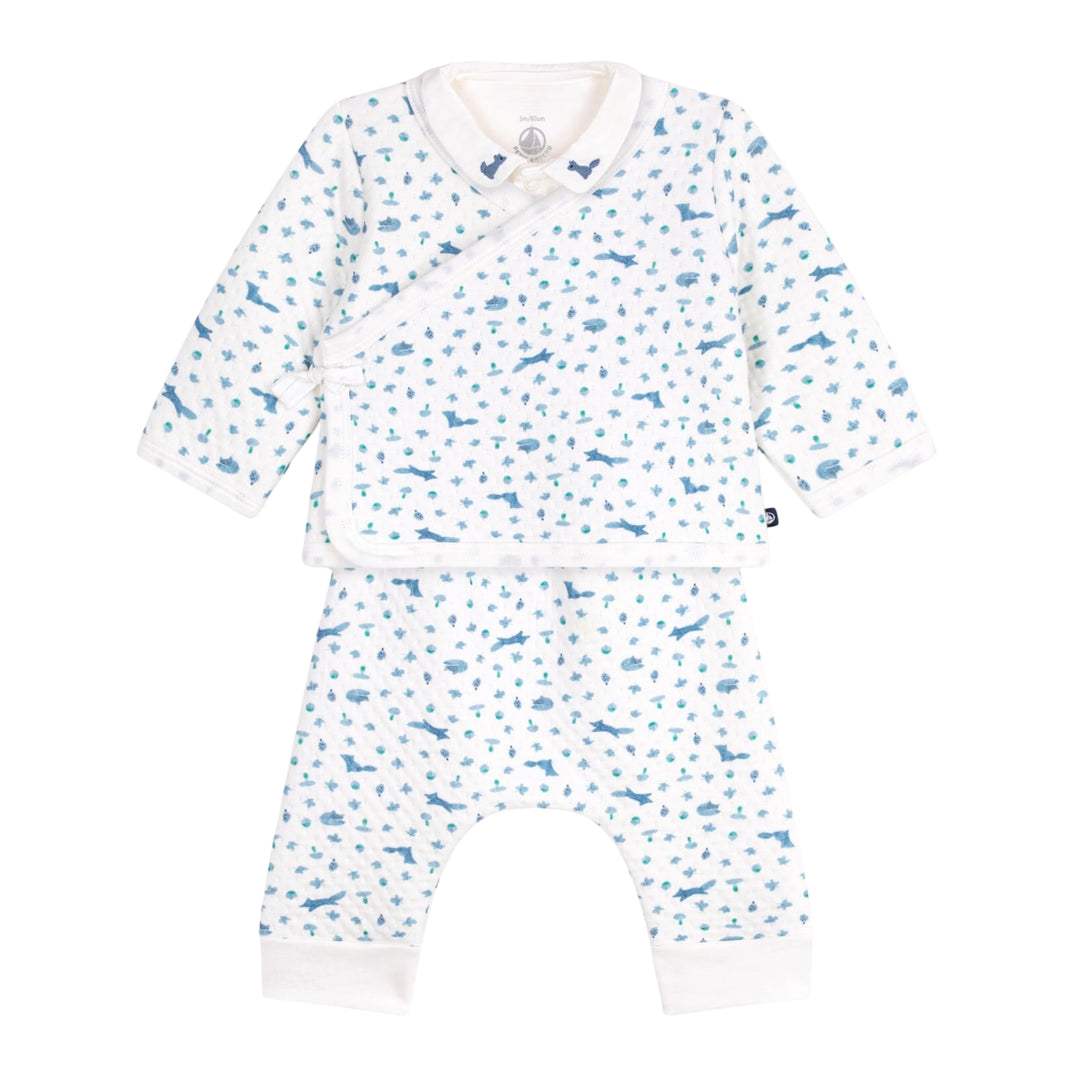 Petit Bateau Baby Boys Fox Pyjama Ensemble